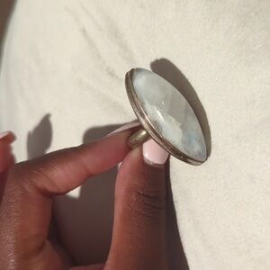 925 & Moonstone ring